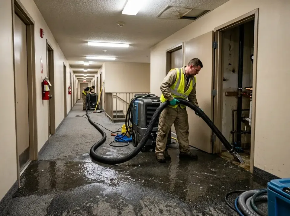 multi-unit-apartment-hallway-f-005 — frequently asked questions, Emergency Burst Pipe Water Extraction & Removal in Hokes Bl…